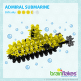 Brain Flakes® Printable Step-By-Step Admiral Submarine Ins