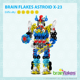 Brain Flakes® Printable Step-By-Step Astroid X-23 Robot In
