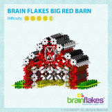Brain Flakes® Printable Step-By-Step Big Red Barn Instructions