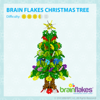 Preview of Brain Flakes® Printable Step-By-Step Christmas Tree Instructions