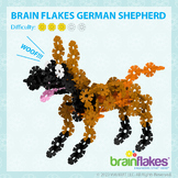 Brain Flakes® Printable Step-By-Step German Shepherd Instructions