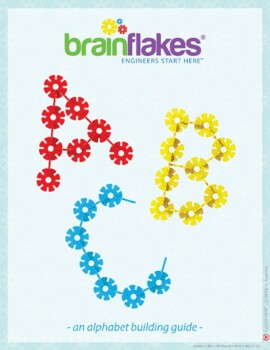 Preview of Brain Flakes® STEM Makerspace Alphabet Task Cards | Includes All 26 Letters!