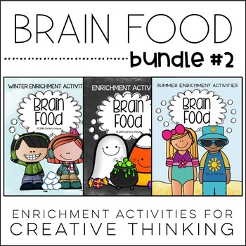 Preview of Brain Food BUNDLE #2 - Activities for Creative & Critical Thinking!