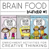 Brain Food BUNDLE #1! Enrichment Activities for Creative &