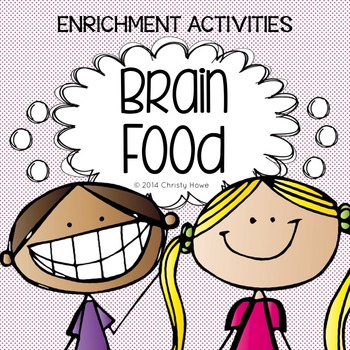 Preview of Creative and Critical Thinking Activities: Brain Food  - THE ORIGINAL!