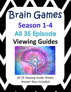 Preview of Brain Games Season 1-4 BUNDLE - ALL 35 EPISODE Guides GOOGLE COPY INCLUDED