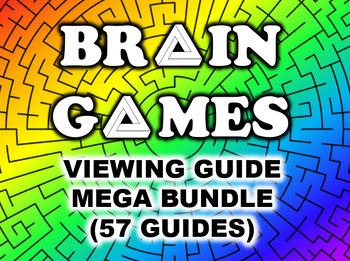 Preview of Brain Games Viewing Guide Bundle - Seasons 1-7 - 57 Viewing Guides!