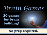 Brain Games and Teasers to Improve Memory and Cognition (No Prep)