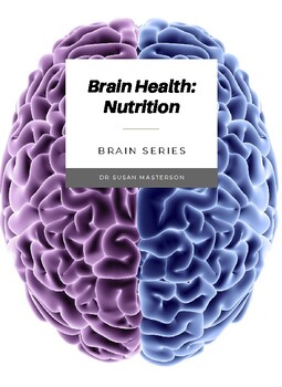 Preview of Brain Health: Nutrition Lesson, Review Questions, Crossword, Word Search