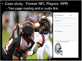 Brain Injury Lesson, NFL Player Interview, Reading, PowerPoint