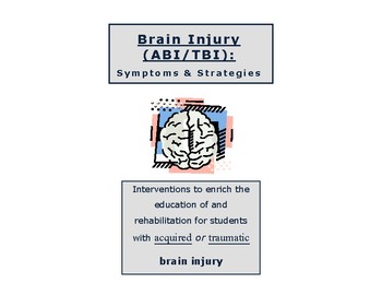 Preview of Brain Injury: Symptoms and Specific Strategies in and out of the Classroom