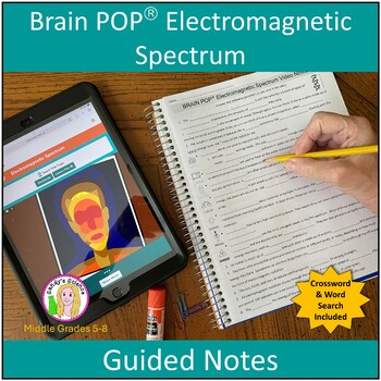 Preview of Brain POP Electromagnetic Spectrum Guided Notes