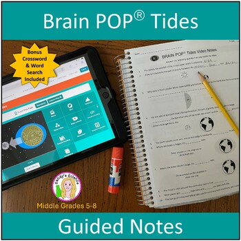 Preview of Brain POP Tides Guided Notes