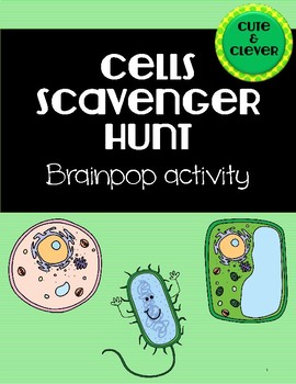 Preview of Brain Pop Cells Scavenger Hunt/Webquest