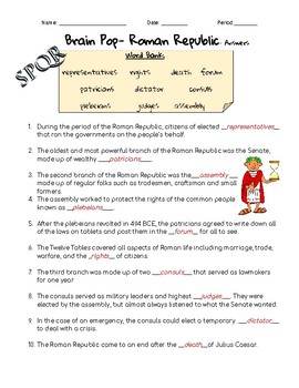 The Roman Republic Worksheet - LETNIDILNAKRAKONOS