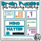 Brain Puzzles and Teasers for Morning Meetings 