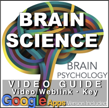 Preview of Psychology of the Brain Video and Video Guide + Google Apps Version