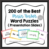 Brain Teaser Word Puzzles Presentation Slides