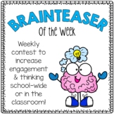 Brain Teaser of the Week Contest for Whole School or Classroom