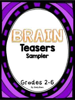 Preview of Brain Teasers: REBUS Puzzles FREEBIE