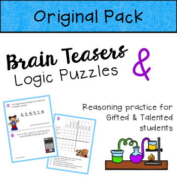 Preview of Brain Teasers & Logic Puzzles for Gifted and Talented Students