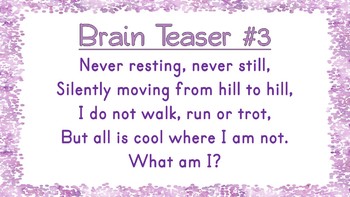 cool brain teasers