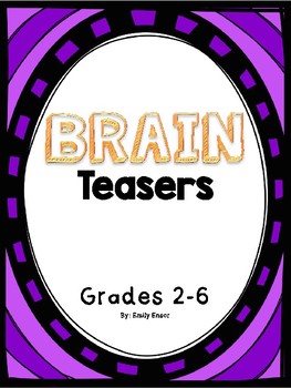 Preview of WORD PUZZLES: Brain Teasers! REBUS Word PUZZLES and Hink Pinks, Word Plexers