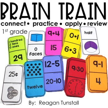 Preview of Brain Train Math Dominoes First Grade