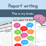 Brain Writing Activity Pack - Print and go themed writing 
