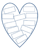 Brainstorm Writing Topics: Heart Printable