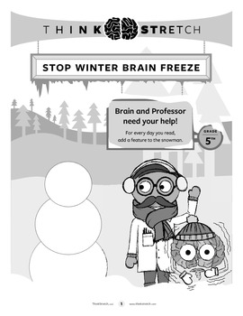 Preview of BrainFreeze! Winter Break Activity Packet - 5th grade
