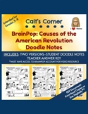 BrainPop: Causes of the American Revolution Doodle Notes