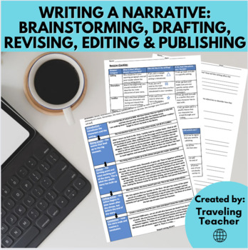 Preview of Writing a Narrative: Brainstorming, Drafting, Editing, Revising & Publishing ELA