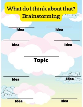 Preview of Brainstorming Graphic Organizer