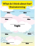 Brainstorming Graphic Organizer