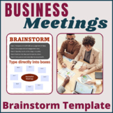 Business Meetings Brain Storm Template