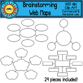 Brainstorming Web Maps Clip Art