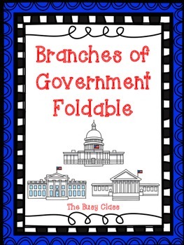 Preview of Branches of Government Foldable
