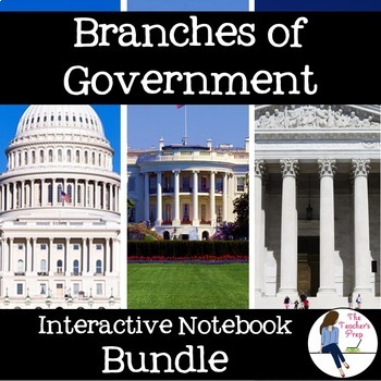 Preview of Branches of Government Interactive Notebook Bundle