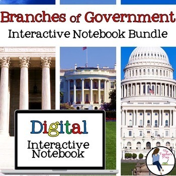 Preview of Branches of Government Interactive Notebook Bundle for Google Drive