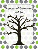 Branches of Government Leaf Sort