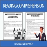 Branches of Government: Legislative Branch Reading Compreh