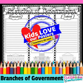 Branches of Government : Doodle Style Writing Organizer 3r