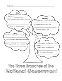 National Branches of Government Scaffolded Worksheet