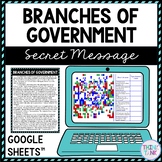 Branches of Government Secret Message Activity for Google Sheets™