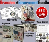 Branches of Government Task Cards and Activities Bundle: Civics