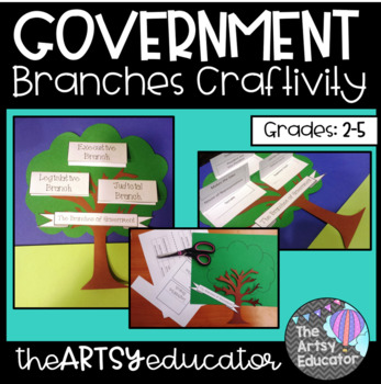 Preview of Branches of Government Tree: Social Studies Craftivity -- [2nd, 3rd, 4th, 5th]