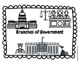 Branches of Government Visual Organizer and Note Taking Sheet