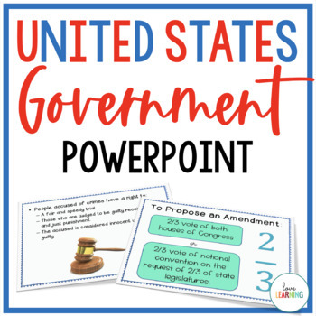 Preview of U.S. Government Lesson and Notes Activity - Bill of Rights, Voting Amendments