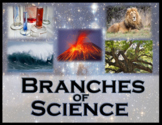 Branches of Science - Lesson Cards and Game